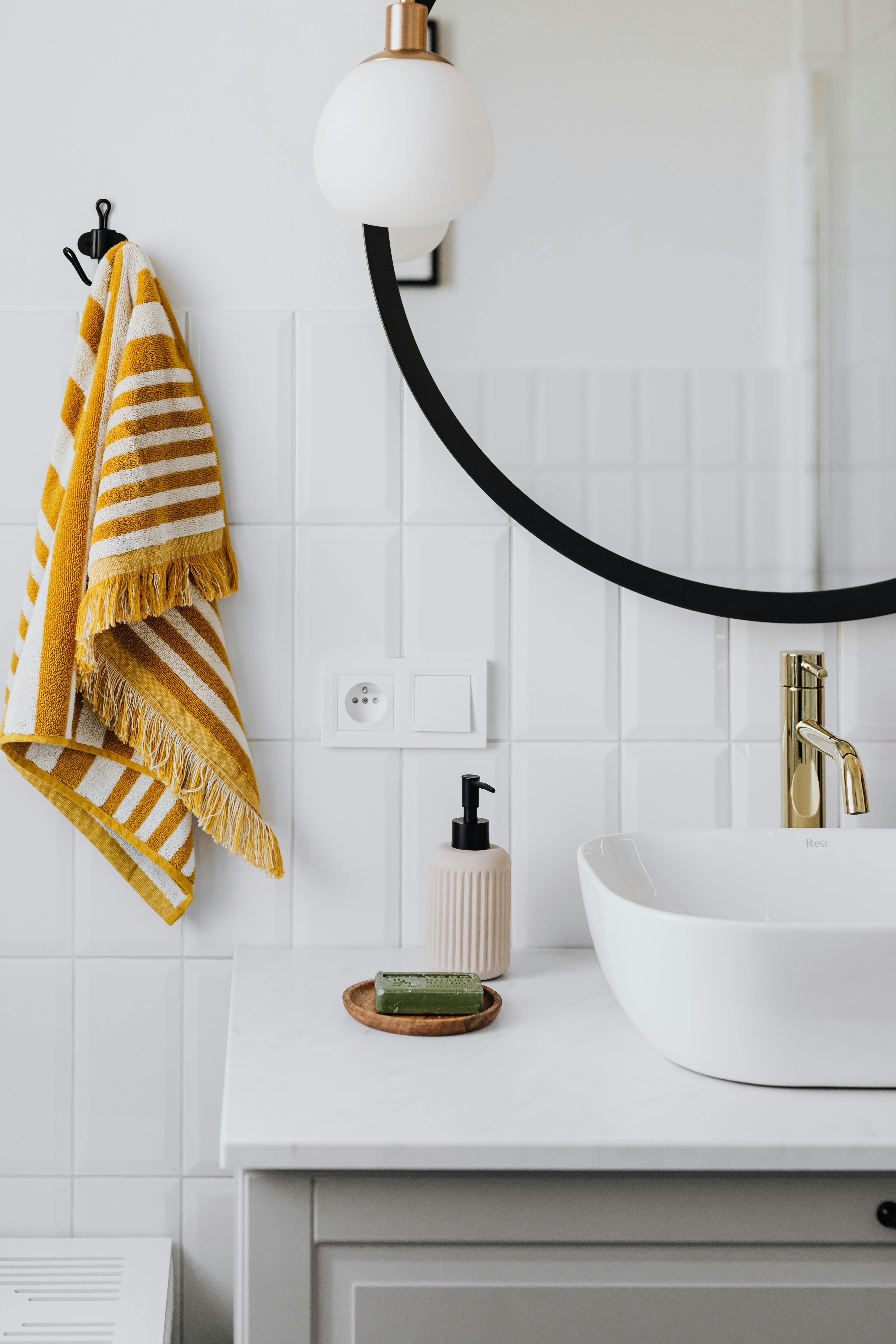Bathroom accessories for storage and organization